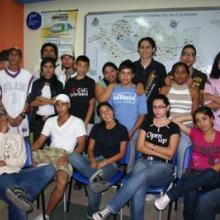 A group of community members who took part of the mapping project in the library. 