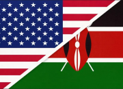 USA and Kenya flags