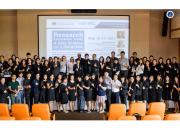 Group photo of participants at a workshop on research evaluation and data science for libraries hosted by EIFL and EIFL’s partner library consortium, Electronic Information for Libraries in Thailand, at Mahidol University in Salaya, Thailand.