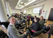 Serbian researchers and librarians in the training venue. 