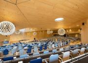 The WIPO Conference Hall in Geneva, Switzerland - a large hall with tiered seating. 