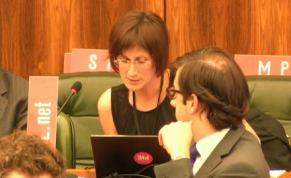 Inta Mikluna, EIFL Copyright Coordinator in Latvia, and the Legal Advisor at the Culture Information Systems Centre speaks at WIPO on behalf of EIFL. Inta Mikluna, EIFL Copyright Coordinator in Latvia, and the Legal Advisor at the Culture Information Systems Centre speaks at WIPO on behalf of EIFL.